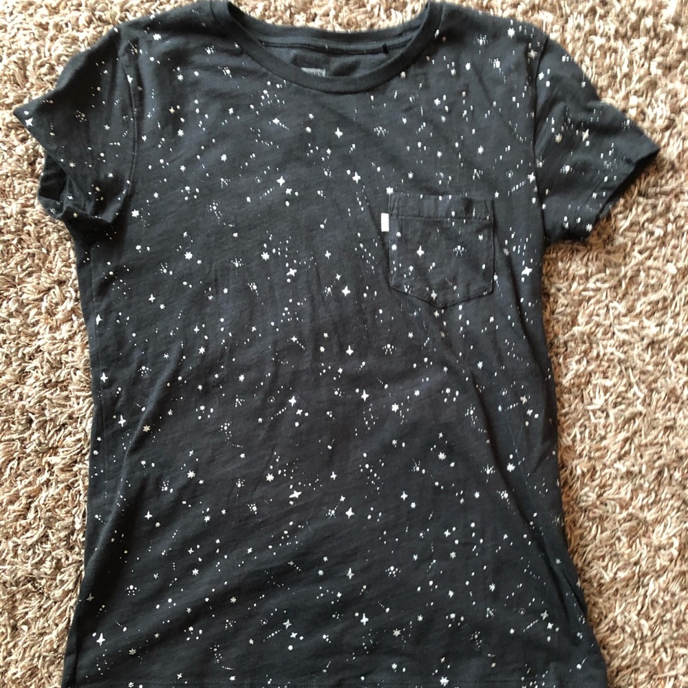 Levi’s galaxy print black tee, Sz XS